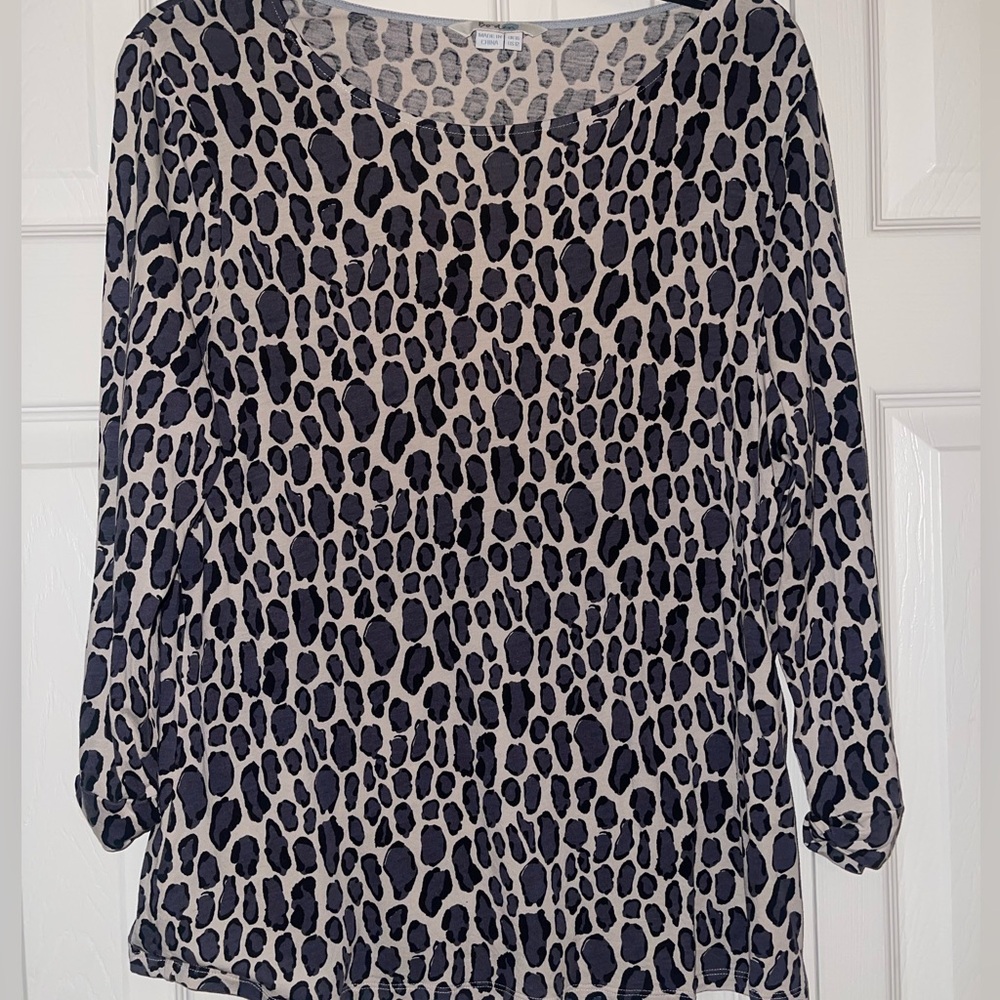 Boden animal print top size 12